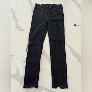 Joes ripped black jeans, size 26